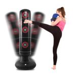 Pepisky Spor Boks Torbası Şişme Boks Torbası Standı Boks Torbası PVC Kapalı Boks Kulesi Çanta