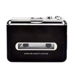 Pepisky Taşınabilir Kaset MP3 Çalar Mini USB Teyp Oynatıcı Ayrılabilir Hoparlör ile 3.5mm AUX Girişi Kaset Yakalama PC Dizüstü Bilgisayar ile Uyumlu