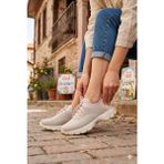 Pepita B042 Rahat Esnek Bağcıksız Günlük Yürüyüş Kadın Spor Ayakkabı - Bej
