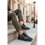 Pepita E097 Rahat Özel Tasarım Günlük Sneaker Erkek Spor Ayakkabı - Siyah