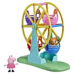 Peppa Pig Peppa'nın Maceraları Dönme Dolapta Eğlenceli Oyun Seti, Peppa Pig Figürlü Okul Öncesi Oyuncak ve 3 Yaş ve üzeri Çocuklar İçin Aksesuarlar