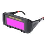 Peppy Auto Darkening kaynak gözlüğü, 2 ark sensörlü, MIG, WIG ve plazma kesimi için güneş enerjisiyle çalışan kaynak gözlüğü, ayarlanabilir siperlik, 11 panoramik görüş gözlüğü, UV/IR koruması