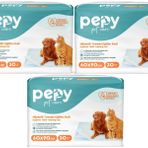 Pepy 60x90cm 3X30 Evcil Hayvan Tuvalet Eğitim Pedi