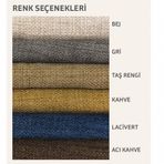Pera 150x260 cm Kahve Fon Perde