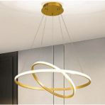 Pera Gold / Fear / 60-40 cm / 3 Renk Işık / Sarkıt Avize / - 2