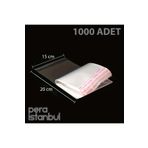 Pera İstanbul 1000 Adet 15x20 Kendinden Yapışkanlı Açılıp Kapanabilir Şeker Kurabiye Şeffaf Plastik Poşet Torba