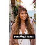 PERA ÖRGÜ SANATI Örme kasket şapka yazlık bohem el örgüsü