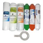 Pera Water Açık Kasa su arıtma cihazlarına uygun MEBRANSIZ 6 lı alkali+mineral filtre seti
