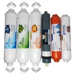 pera water treatment systems kapalı kasa su arıtma cihazlarına uygun Platinium 80 gpd inline 6 li mineral filtre seti