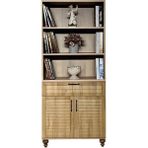 Pera Wood Mdf Kapaklı Şifonyer ve Kitaplık Set - Montajsız