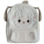 perababy Pelüş Çocuk Sırt Çantası, Bulutlu Tasarım, Beyaz