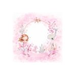 PeraCreations İsme Özel Deniz Kızı Tema Yuvarlak Bebek Kuşe Sticker/ 4 Cm 100 Adet