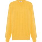 Peraluna Zacha 'v Neck' Neck Pullover Üç Boyut Çizgili Mevsimlik Erkek Triko Kazak - Sarı - XL