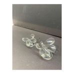 Peramari Dekoratif Kristal Cam Ikili Kelebek Biblo Şeffaf Şeffaf 8 x 8