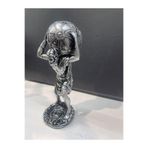 Peramari Dekoratif Polyester Atlas Adam Heykeli Gümüş-Eskitme GÜMÜŞ ESKİTME 27 x 11