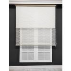 Peraper Perde Papatya Desenli Çiftli Sistem Tül Stor (120x200)