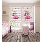 Peraper Perde Prenses Baskılı Pliseli Lüks Zebra Stor (80x180)