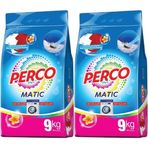 Perco Matik 2x9 kg Beyazlar ve Renkliler Toz Çamaşır Deterjanı