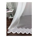 Perde Alemi Brode İşlemeli Seyrek Pile 1-2 200x250 cm Tül Perde