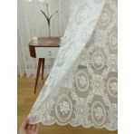Perde Alemi Çiçek Desenli Özel Örme Dokulu Normal Pile 1-2.5 600x250 cm Tül Perde