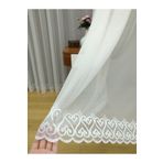 Perde Alemi Etek Ucu Desenli Kdk Dantel Seyrek Pile 1-2 250x250 cm Tül Perde