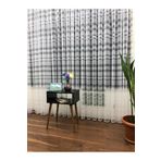 Perde Alemi Geometri Desen Dantel Sık Pile 1-3 350x260 cm Tül Perde