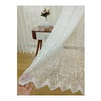 Perde Alemi Keten Görünümlü Özel Örme Dokulu Sık Pile 1-3 100x250 cm Tül Perde