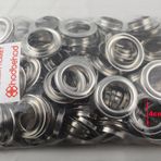 Perde Kenarı Paslanmaz Pirinç 4 CM Kuş Gözü Metal Pullu Büyük Boy Halka Seti (150 TAKIM)