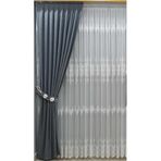 Perde Pendik Desenli Tül Ekru Kırık Beyaz Salon Kalın Oturma Odası Yatak Sık Pile,Beyaz 520 X 200