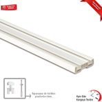 Perde Rayı Korniş 2 Raylı 2''Li İkili Korniş (Ölçü Seçiniz)