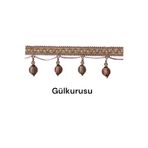 Perde Saçağı Perde Püskülü Karpuz Saçak 1 METRE Gülkurusu 100 cm