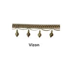 Perde Saçağı Perde Püskülü Karpuz Saçak 1 METRE Vizon 100 cm