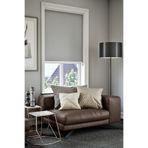 Perdea Lazer Kesim Düz Mat Gri Zebra Stor Perde, Güneşlik Perde Etek Düz, C-1005,200 x 260