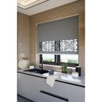 Perdea Lazer Kesim Mat Stor Perde, Lazer Kesimli Klasik Serisi, C-6005 Gri Renk,130 x 260