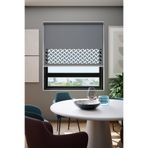 Perdea Lazer Kesim Mat Stor Perde, Lazer Kesimli Klasik Serisi, C-7005 Gri Renk,100 x 200