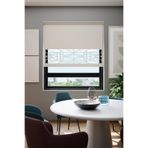 Perdea Lazer Kesim Mat Stor Perde, Lazer Kesimli Klasik Serisi, C-9002 Ekru Renk,225 x 200