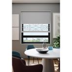 Perdea Lazer Kesim Mat Stor Perde, Lazer Kesimli Klasik Serisi, C-9005 Gri Renk,90 x 260