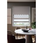 Perdea Lazer Kesim Mat Stor Perde, Lazer Kesimli Modern Serisi, M-181005 Gri Renk,225 x 200