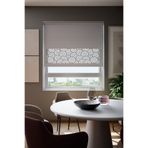 Perdea Lazer Kesim Mat Stor Perde, Lazer Kesimli Modern Serisi, M-201005 Gri Renk,190 x 200