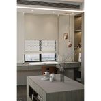 Perdea Lazer Kesim Mat Stor Perde, Lazer Kesimli Modern Serisi, M-4002 Ekru Renk,140 x 300