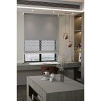 Perdea Lazer Kesim Mat Stor Perde, Lazer Kesimli Modern Serisi, M-4005 Gri Renk,140 x 200