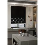Perdea Lazer Kesim Mat Stor Perde, Lazer Kesimli Modern Serisi, M-5008 Siyah Renk,210 x 260
