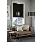 Perdea Lazer Kesim Mat Stor Perde, Lazer Kesimli Modern Serisi, M-9008 Siyah Renk,225 x 200