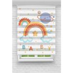 Perdecizade Baby Dijital Baskılı Zebra Perde-Cocuk Odası-Stor Perde