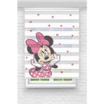 Perdecizade Minnie Dijital Baskılı Zebra Perde-Cocuk Odası-Stor Perde