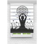 Perdecizade Yoga Dijital Baskılı Zebra Perde-Cocuk Odası-Stor Perde