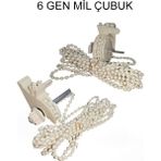 Perdemix Katlamalı Perde Krem Altıgen Milli Zincirli Mekanızma - renk