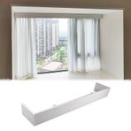 Perdesi Rayı Pencere Için Karartma Perdesi Kornişi, Tavan Montajı/duvar Montajı Raysız Panjur Valans Tahtası, Alüminyum Panjur Çubuğu Kapak Paneli Kutusu, Balkon Banyo(Ceiling mount,4.0m(13.1ft))