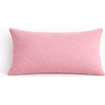 PerdeYap Kadife Dokulu Açık Gülkurusu Renk Kırlent Yastık Kılıfı - 50 x 30 cm - Gül Kurusu