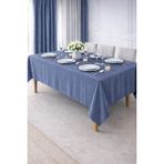 PerdeYap Kadife Dokulu Masa Örtüsü (Açık İndigo) – Günlük Kullanıma Uygun, Bakımı Kolay - Açık Indigo - 150 x 220 cm